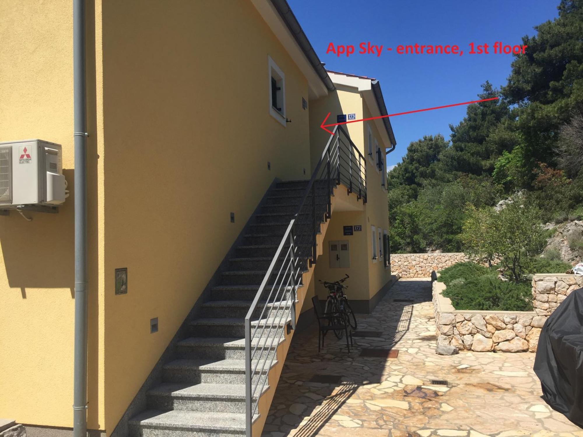 Gavza Sky View Apartment Cres Kültér fotó
